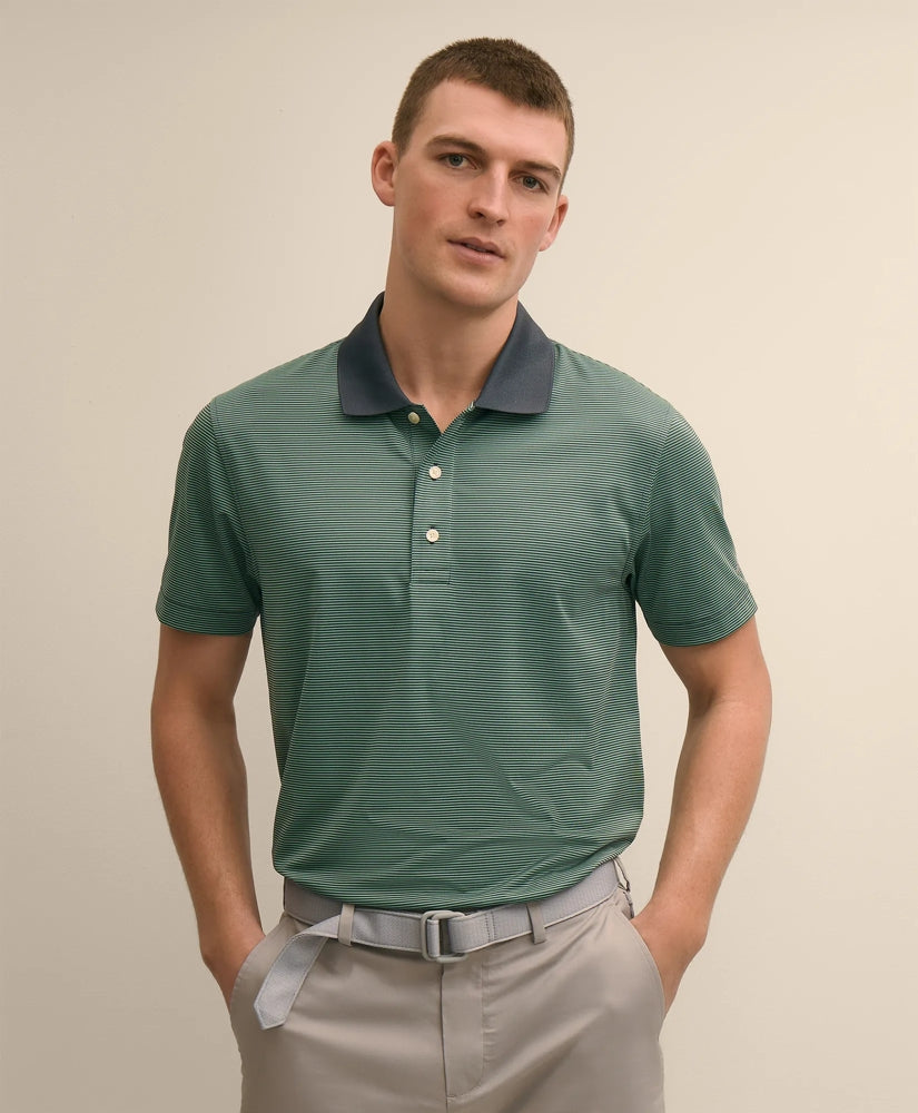 Performance Series Micro Stripe Jersey Polo Shirt