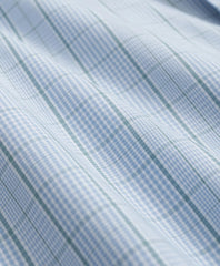 Performance Series Stretch Polo Button-Down Collar Glen Plaid Sport Shirt