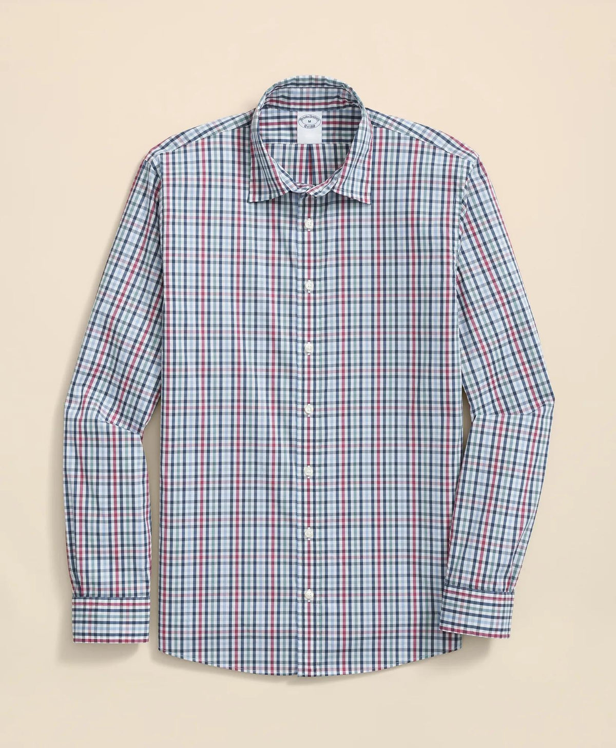 Performance Series Stretch Spread Collar Multi-Gingham Sport Shirt