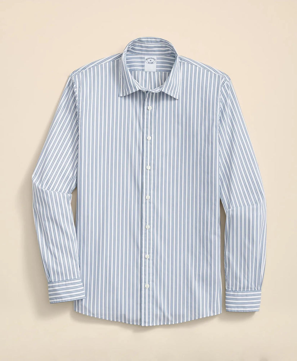 Performance Series Stretch Spread Collar Striped Sport Shirt