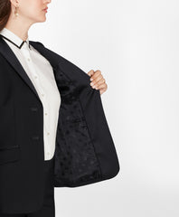 Petite Stretch-Wool Crepe Tuxedo Jacket