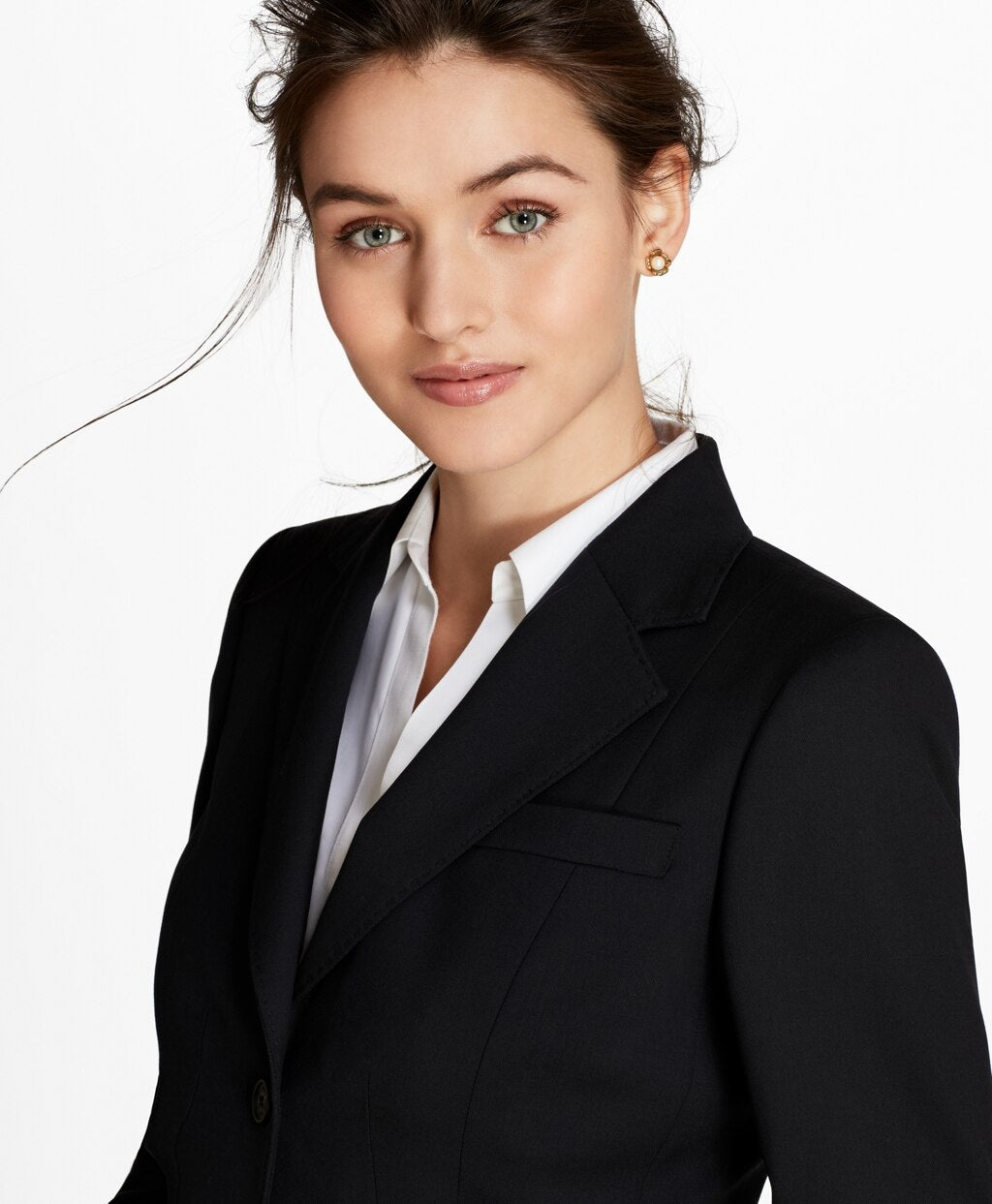 Petite Wool Two-Button Jacket