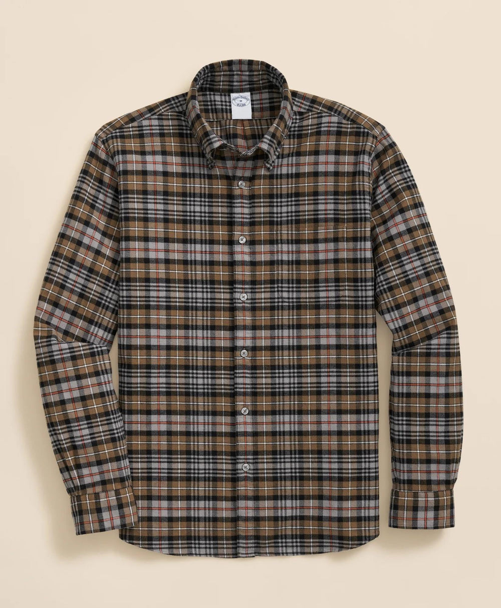 Plaid Shirt Portuguese Flannel Polo Button Down Collar