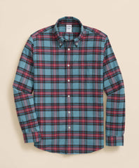 Stewart Tartan Shirt Portuguese Flannel Polo Button Down Collar