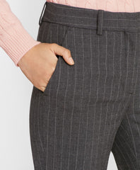 Petite Pinstripe Stretch Wool Pants