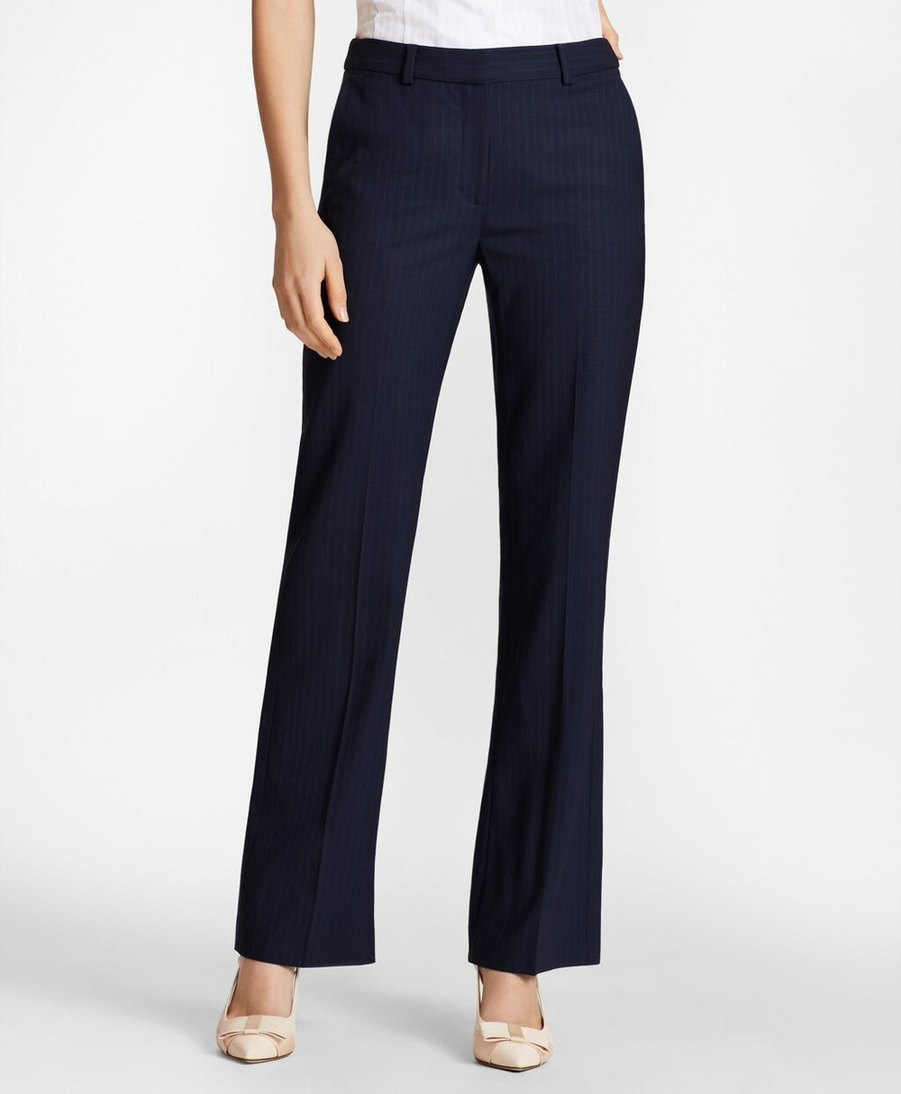 Petite Pinstripe BrooksCool® Merino Wool Pants