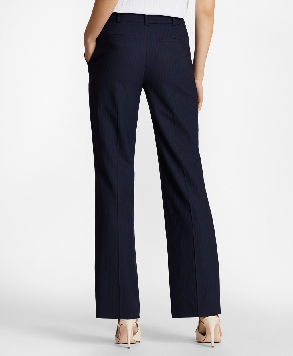 Petite Pinstripe BrooksCool® Merino Wool Pants