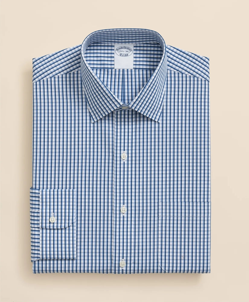 Pure Supima® Cotton Regular-Finish Ainsley Collar Check Dress Shirt