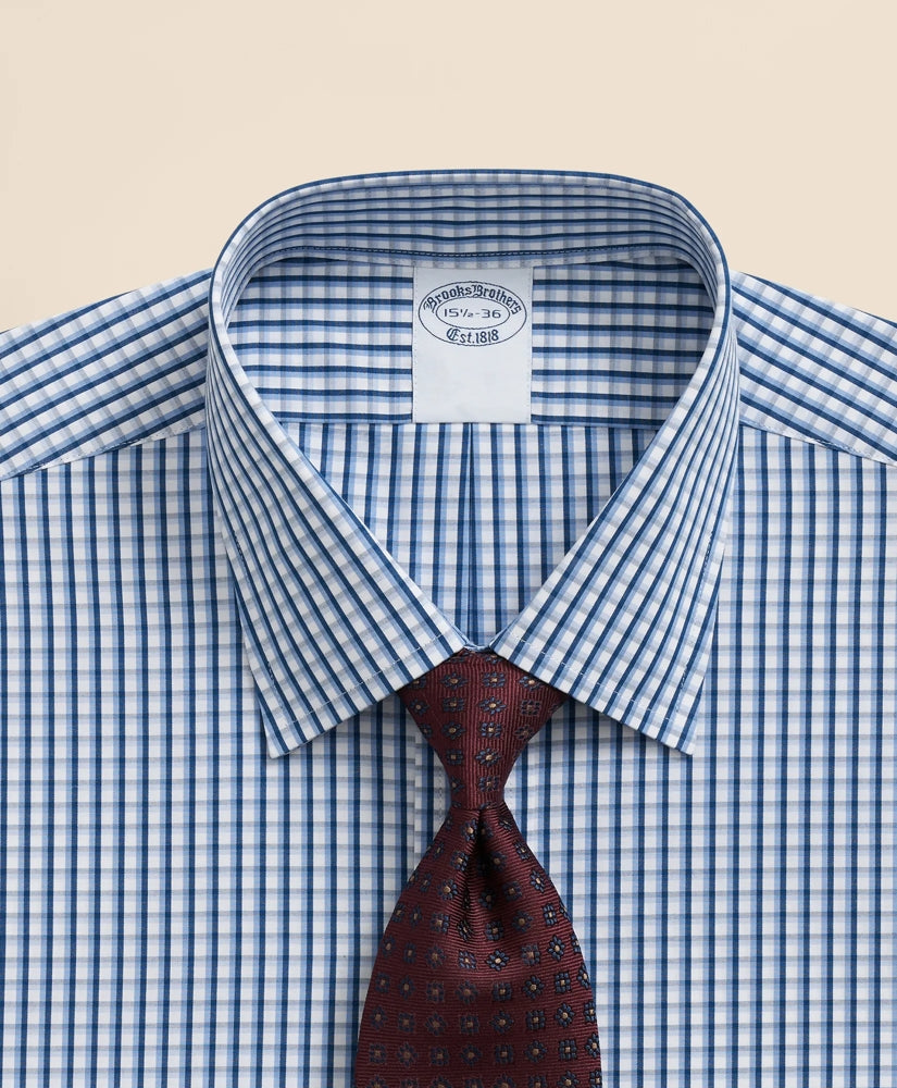 Pure Supima® Cotton Regular-Finish Ainsley Collar Check Dress Shirt