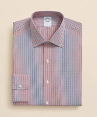 Ground Check Dress Shirt Pure Supima® Cotton Regular-Finish Ainsley Collar