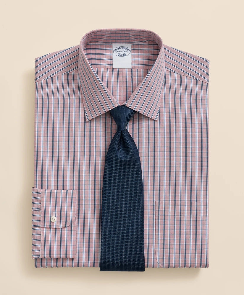 Ground Check Dress Shirt Pure Supima® Cotton Regular-Finish Ainsley Collar