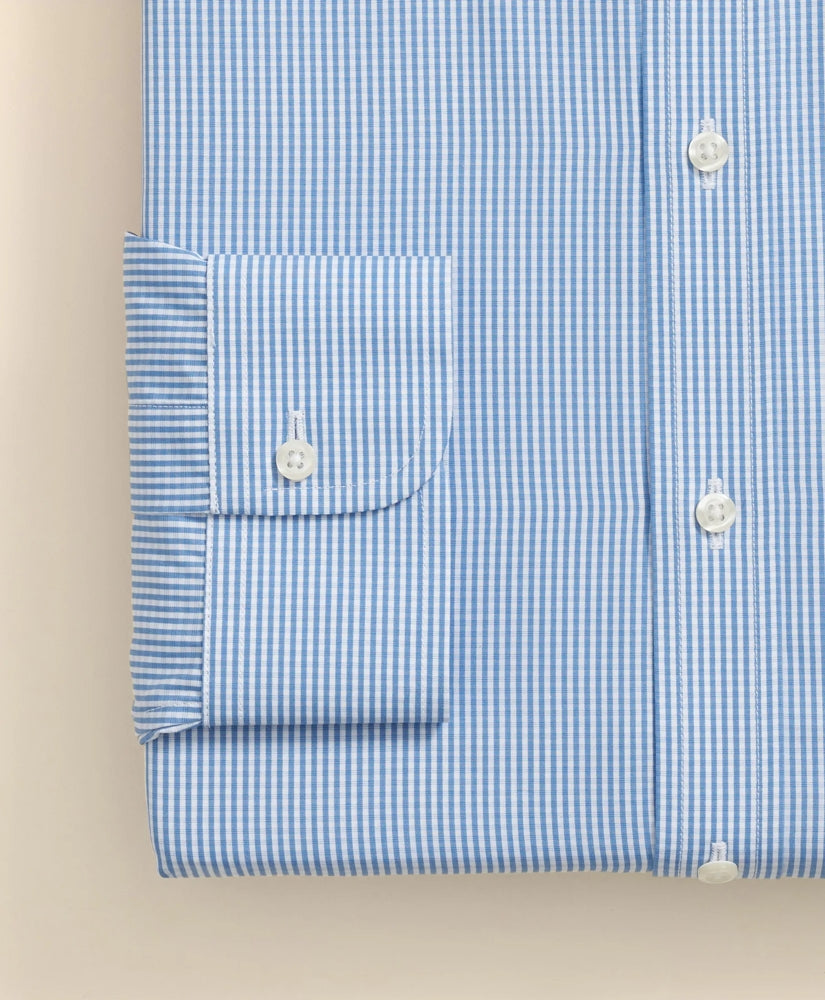Pure Supima® Cotton Regular-Finish Ainsley Collar Micro Check Dress Shirt