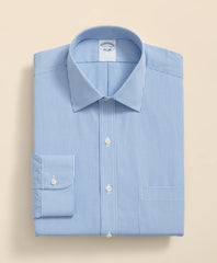 Pure Supima® Cotton Regular-Finish Ainsley Collar Micro Check Dress Shirt