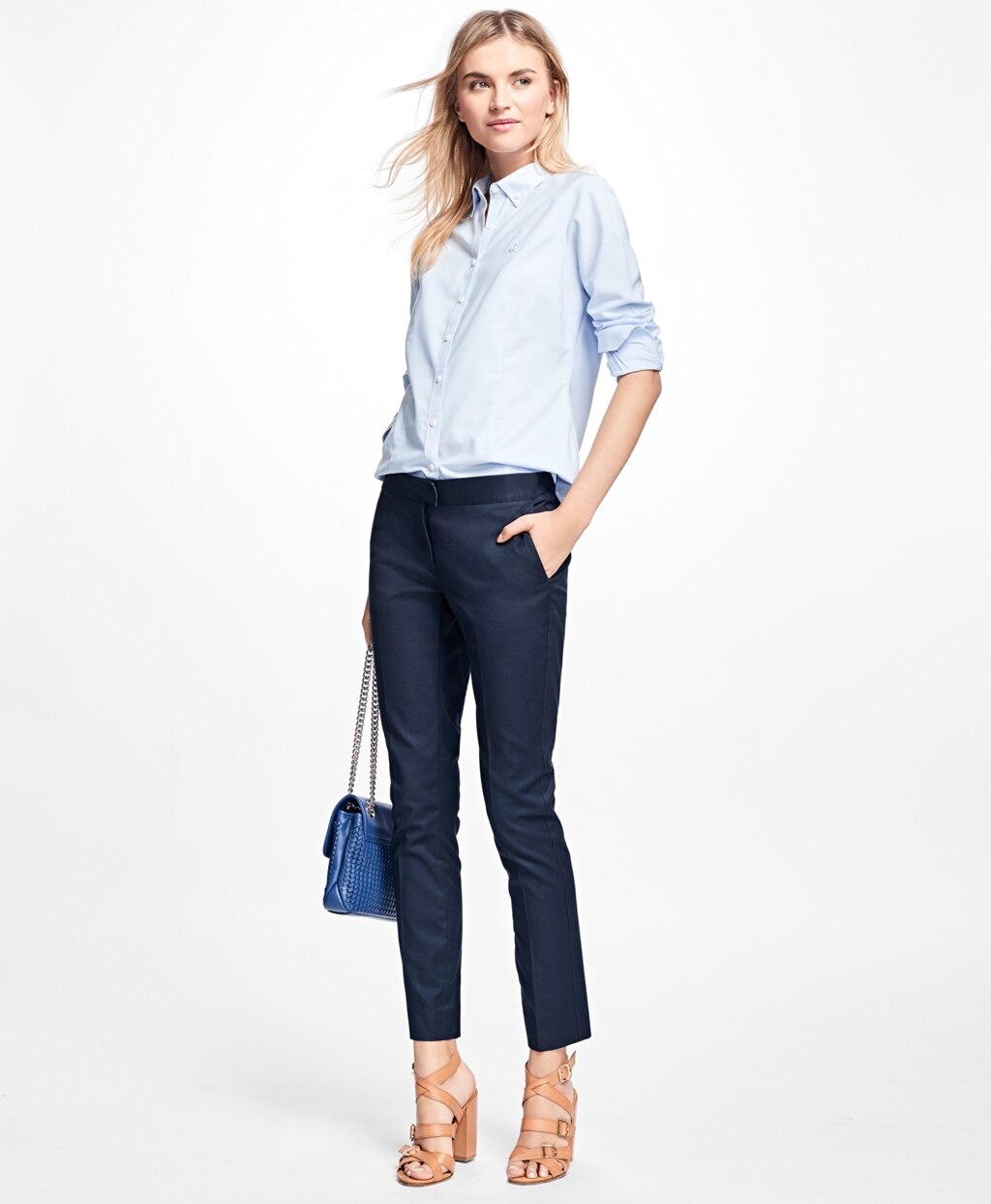 Petite Non-Iron Tailored-Fit Supima® Cotton Dress Shirt