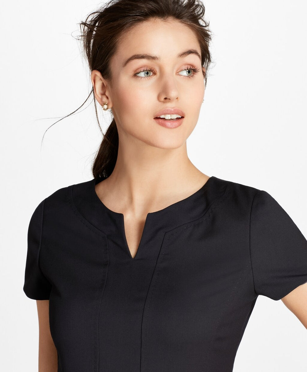Petite Wool Sheath Dress