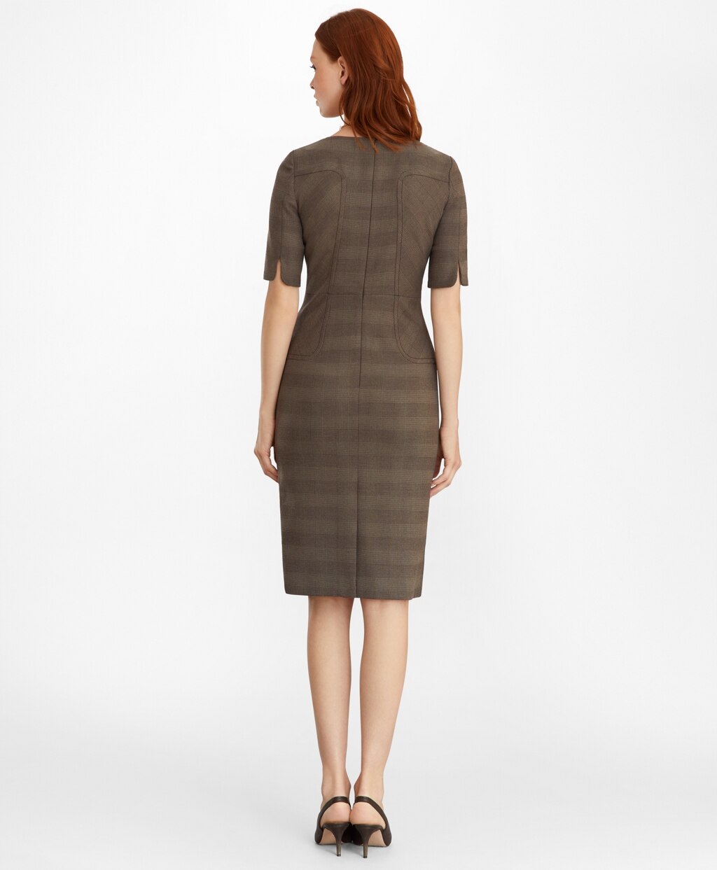 Petite Glen Plaid Sheath Dress