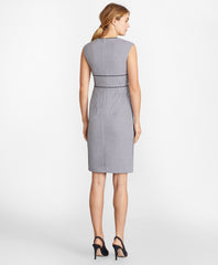 Petite Floral Jacquard Sheath Dress