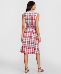 Petite Madras Cotton Shirt Dress