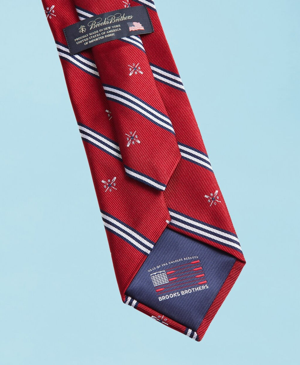 Head Of The Charles® Regatta Mini BB#1 Stripe Slim Tie