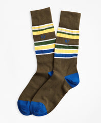 Multi-Stripe Crew Socks