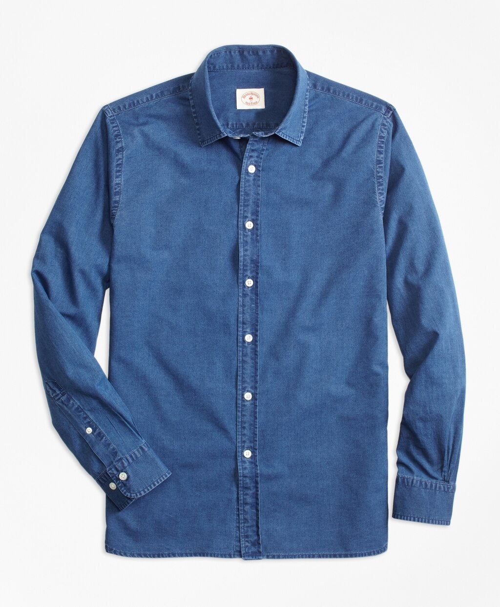 Indigo-Dyed Cotton Chambray Sport Shirt