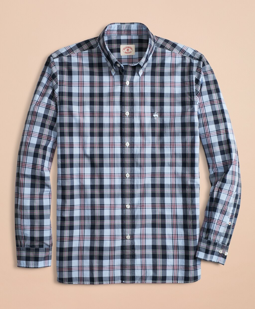 Plaid Cotton Broadcloth Sport Shirt