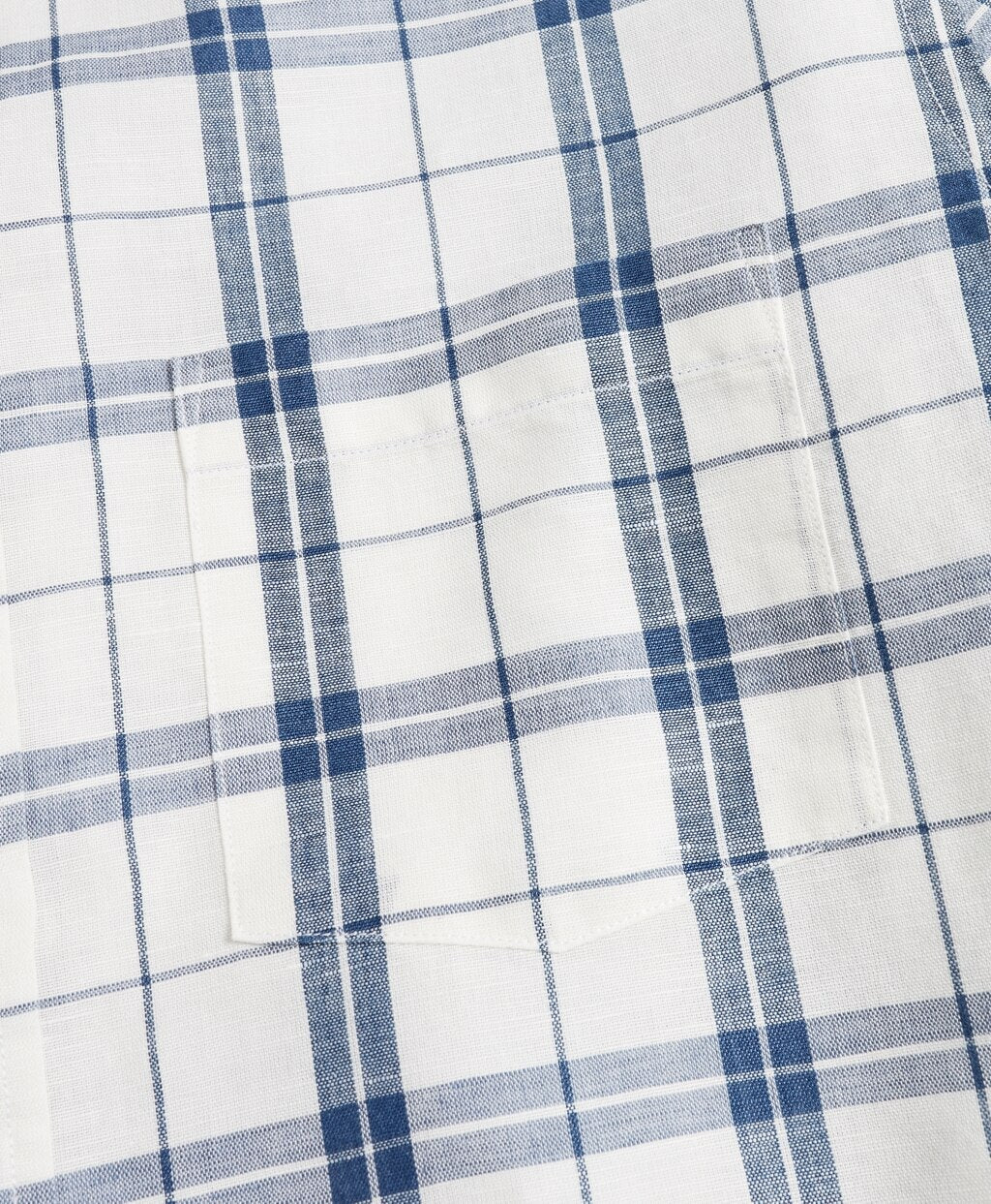 Plaid Linen-Blend Sport Shirt