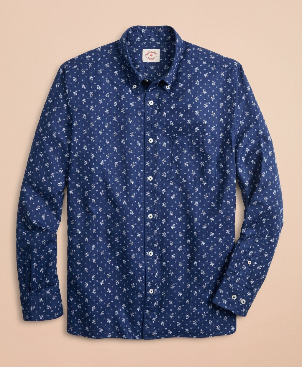Floral Linen-Blend Sport Shirt