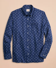 Floral Linen-Blend Sport Shirt