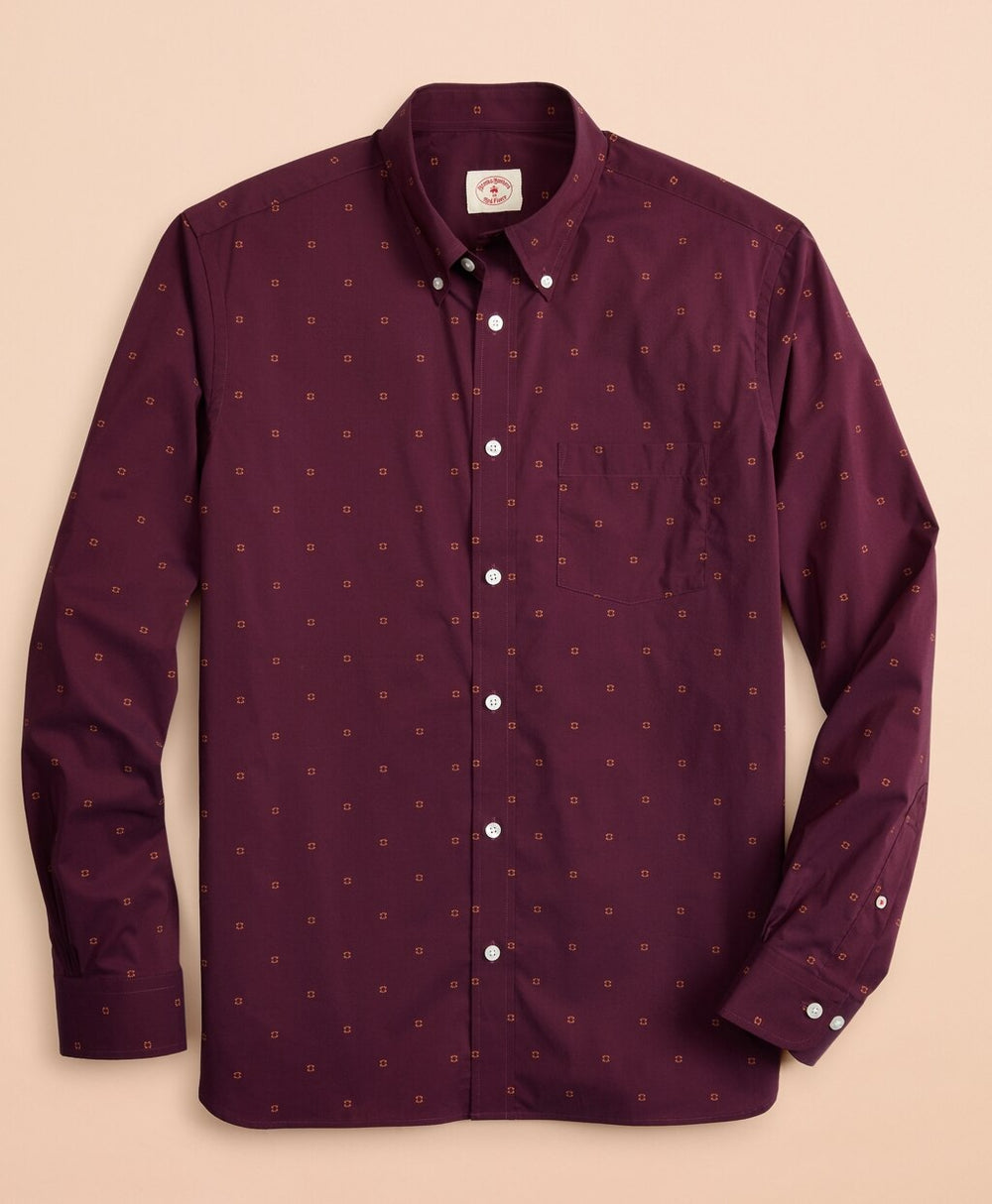 Performance Series Geometric Print Poplin Shirt