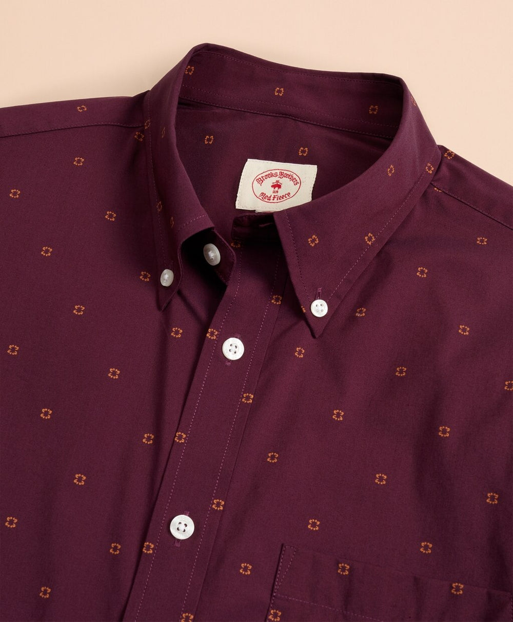 Performance Series Geometric Print Poplin Shirt