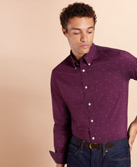 Performance Series Geometric Print Poplin Shirt