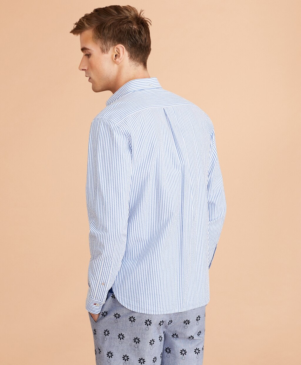 Striped Seersucker Shirt