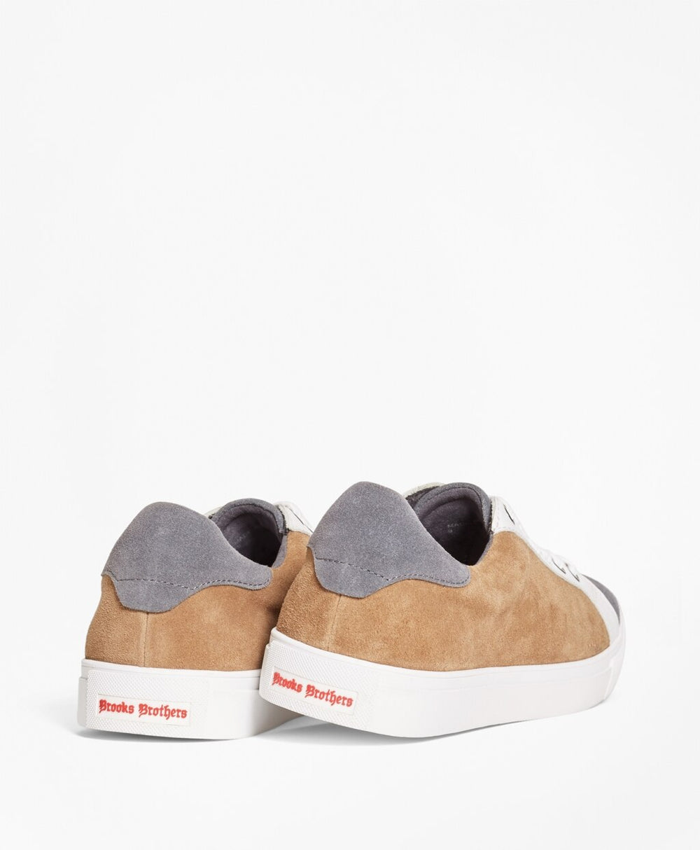 Color-Block Suede Sneakers