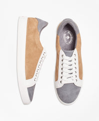 Color-Block Suede Sneakers