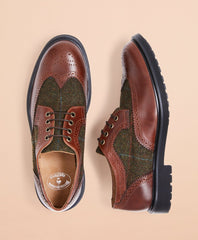 Two-Tone Brogue Dress Shoes