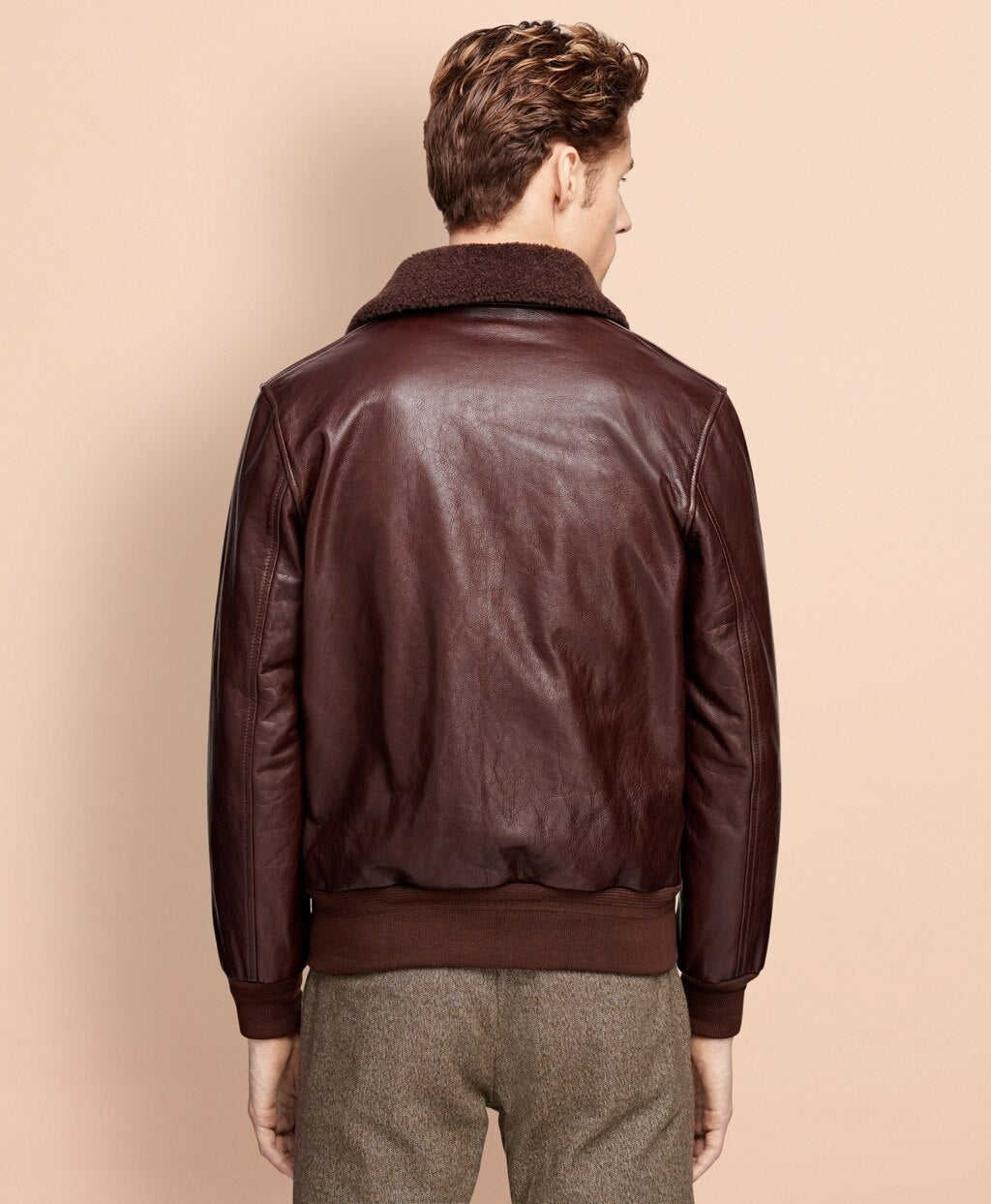 Leather Bomber Jacket