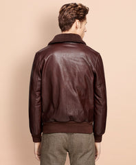 Leather Bomber Jacket