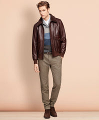Leather Bomber Jacket