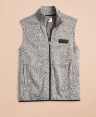 Zip-Up Fleece Sweater Vest