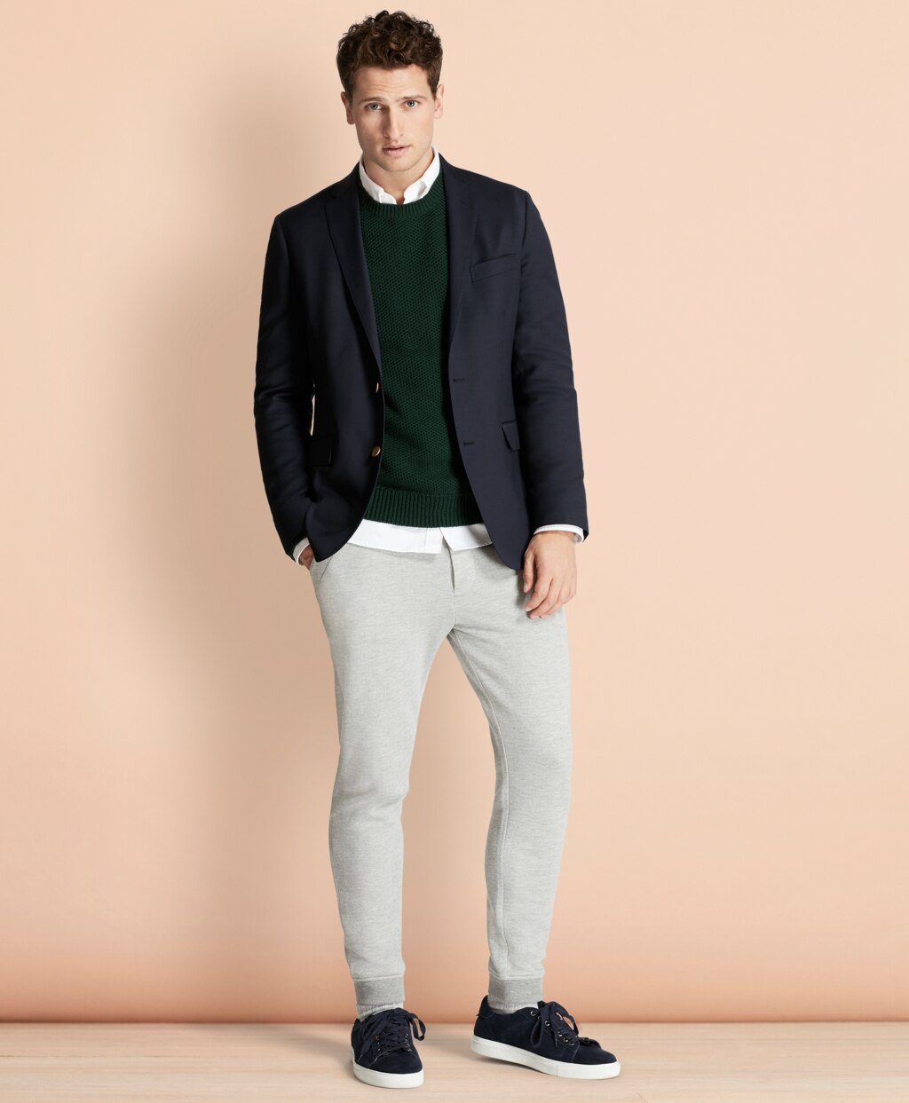 Stretch Wool Twill Blazer