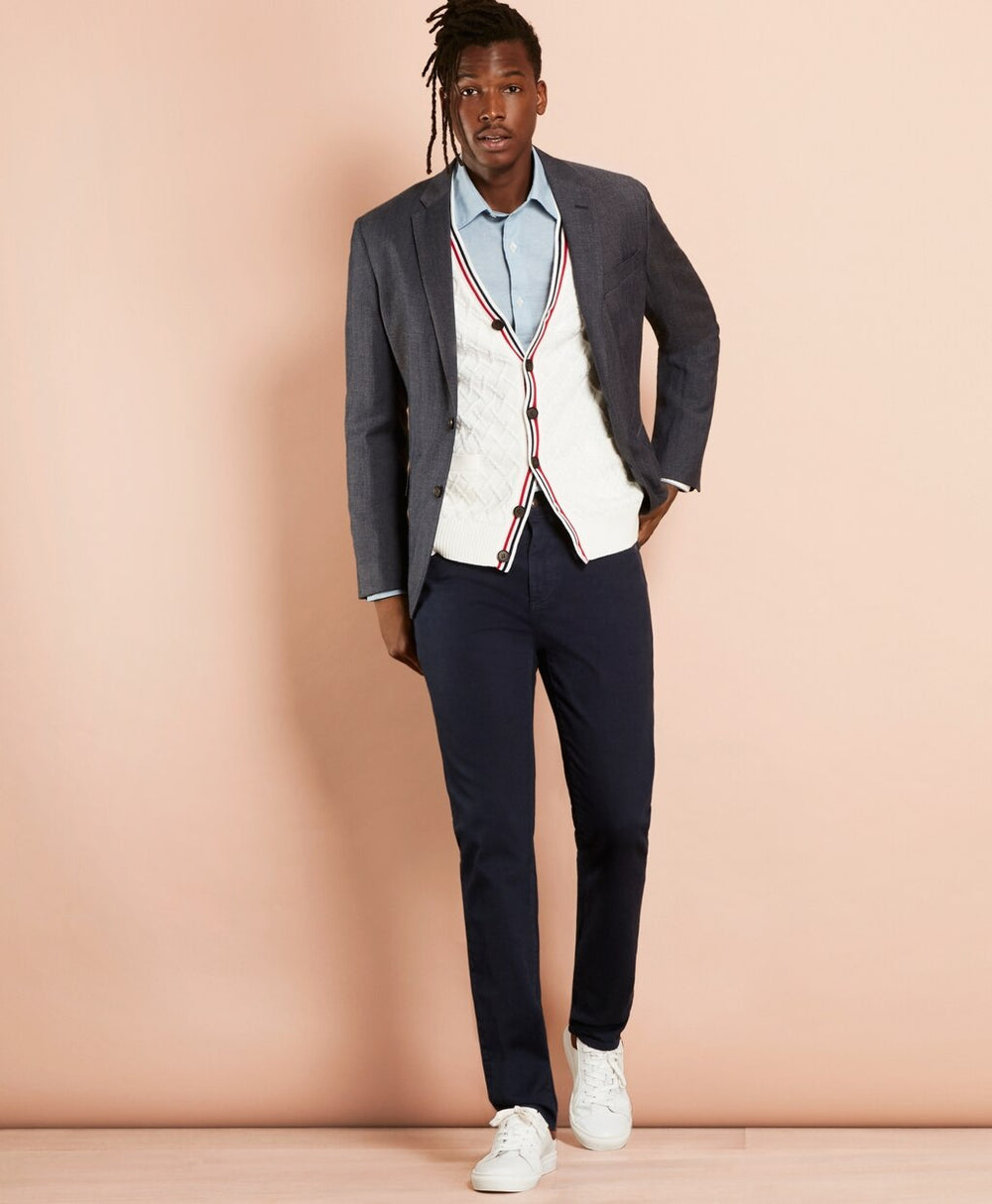Linen-Blend Twill Sport Coat