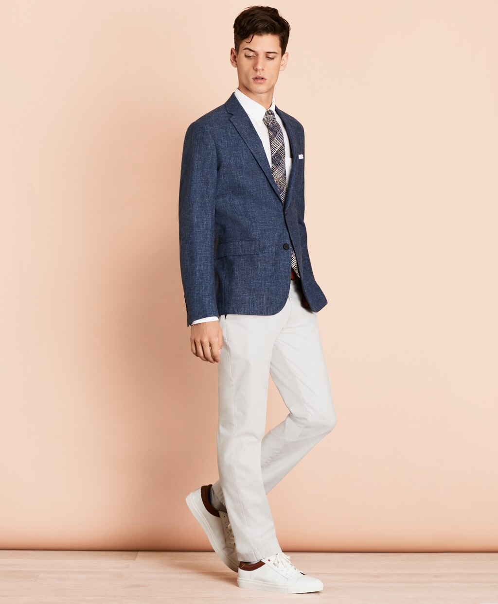 Wool-Blend Two-Button Sport Coat