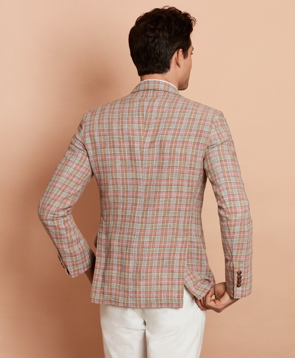 Plaid Linen Sport Coat