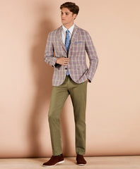 Plaid Linen Sport Coat