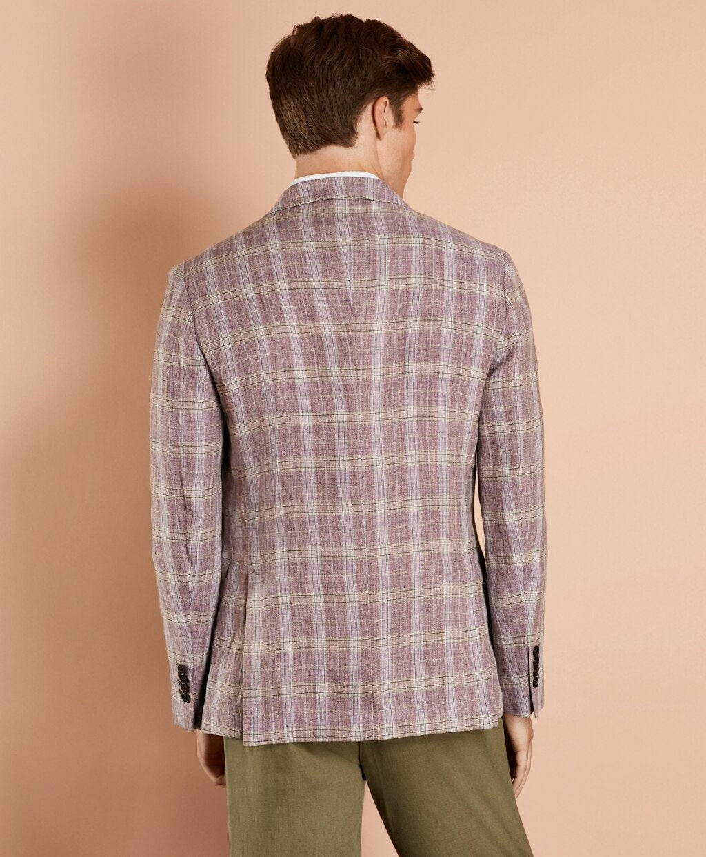 Plaid Linen Sport Coat