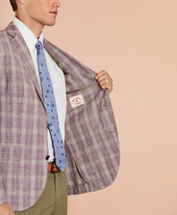 Plaid Linen Sport Coat