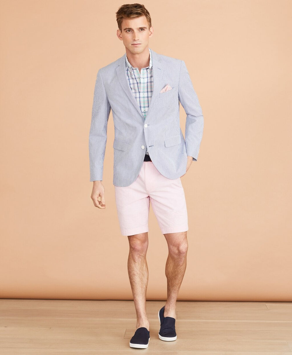 Striped Seersucker Sport Coat