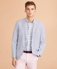 Striped Seersucker Sport Coat