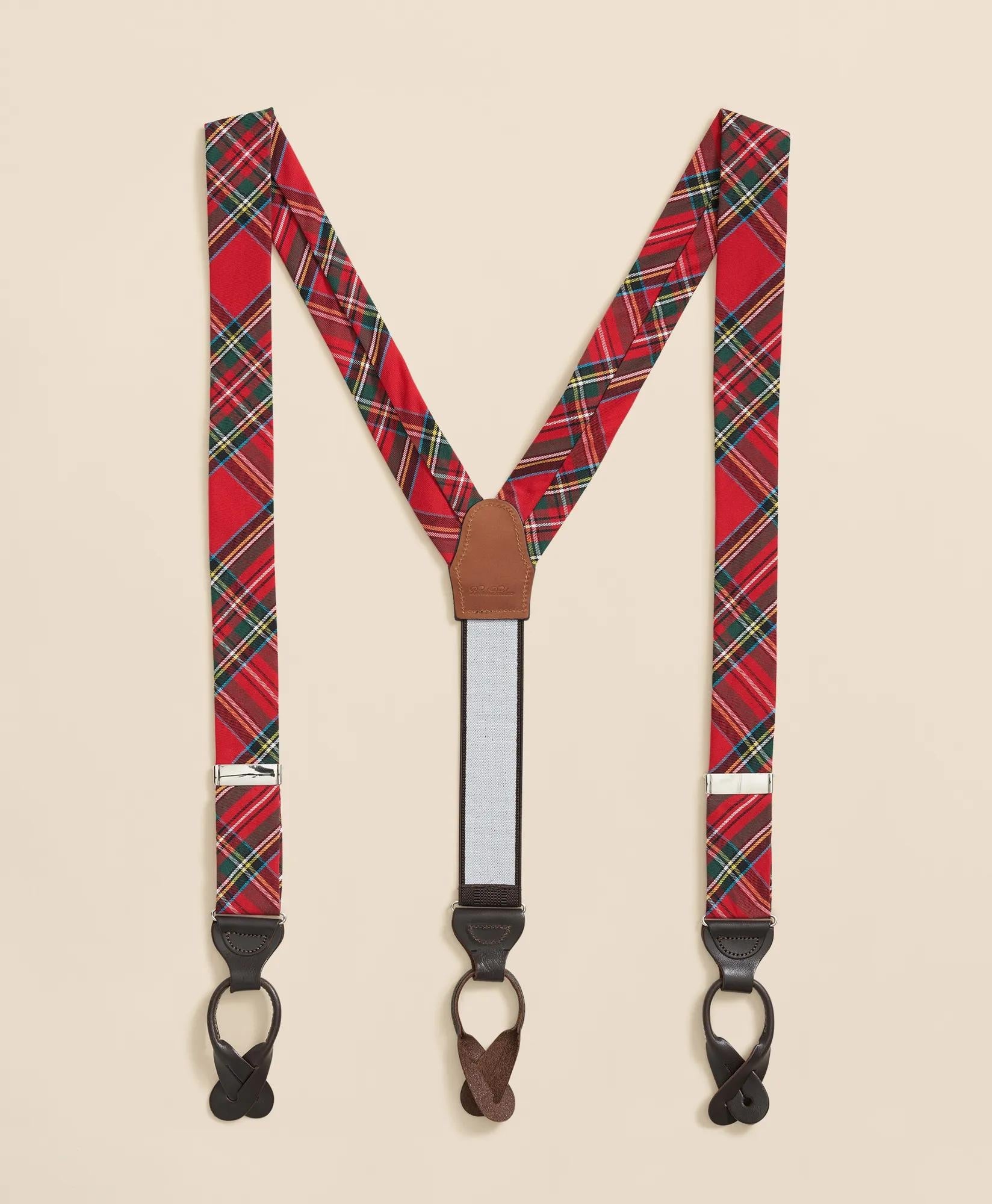 Royal Stewart Tartan Suspenders